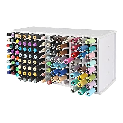 YUIONNAY Marker Organizer-Copic Marker Storage - Marker Holder for Desk Holds 120 Markers