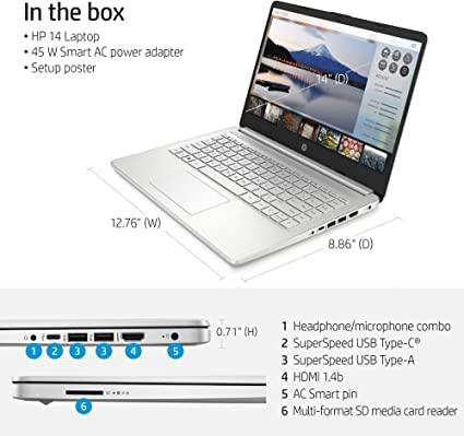 HP 14" FHD Laptop Newest, 16GB RAM 1TB NVMe SSD, AMD Ryzen 3(Up to 3.50GHz), Webcam, Type-A&C, HDMI, WiFi, Fast Charge, Long Battery Life, Win 11, GM Accessories