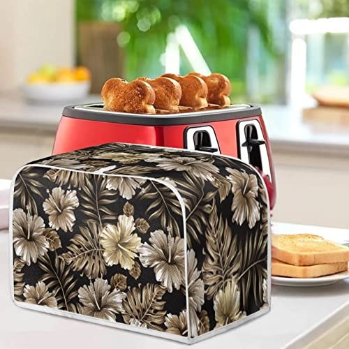 FKELYI Chicken Rooster Toaster Dust Cover for Home Kitchen Decor 2 Slice Toaster Oven Cover Washable Small Bread Toaster Dust Covers