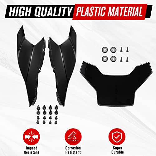 A & UTV PRO Ryker Fairing Panels & Hood Accent Panel Kit for Can-Am All Ryker Models, Classic Black Hood Accent Intense Accessories, Replace OEM # 219400803, 219400873, 3PCS