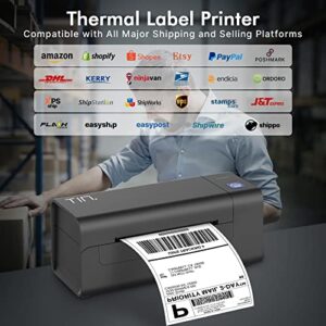 TIN Thermal Label Printer, Thermal Shipping Label Printer 4x6 for Small Business, Label Maker Compatible with Amazon, Ebay, Shopify, FedEx, UPS, USB Label Printer Supports Windows, MacOS, Chromebook