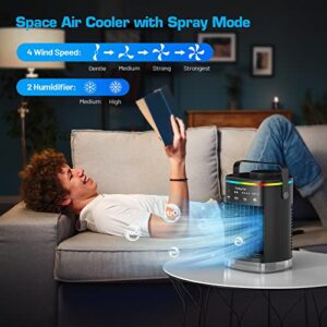 Portable Air Conditioners, Mini Air Conditioner Portable for Room, Small Portable Evaporative Air Cooler Misting Fan