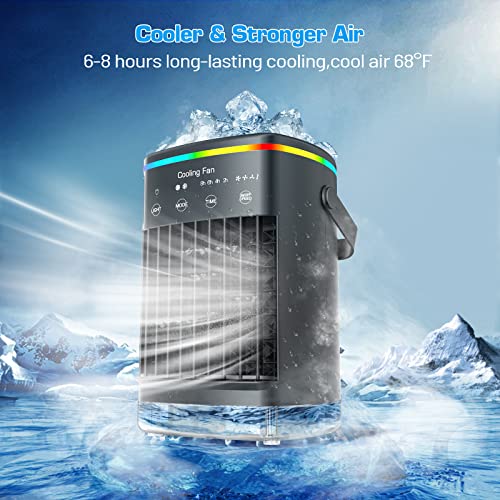 Portable Air Conditioners, Mini Air Conditioner Portable for Room, Small Portable Evaporative Air Cooler Misting Fan