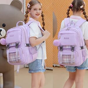 YOJOY Girls Backpacks 15.6 Inch Laptop School Bag Backpack for Kids Toddler Girl Preschool Bookbags Elementary Travel Daypack