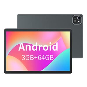 android 11 tablet 10inch phablet, large storage 64gb tablets dual stereo speakers 512gb expand, octa-core processor 3gb ram 6000mah big battery 10.1'' ips hd screen google tableta tab