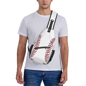 Baseball Chest Sling Bag Casual For Women Men Crossbody Sling Backpack Shoulder Bag For Travel Hiking Gym