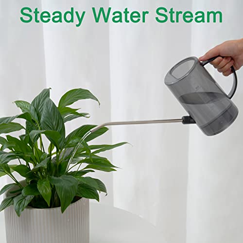 Small Watering Can for Indoor Plants, Long Spout Watering Can Indoor with Sprinkler Head, Indoor Watering Can for House Plants, Flowers, Succulents,Bonsai 34oz