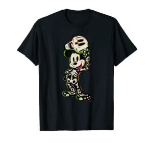 disney 100 mickey mouse halloween classic skeleton costume t-shirt