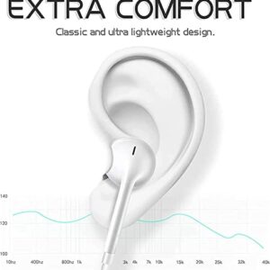 Wired Earphones for iPhone, Headphones with Microphone and Volume Control, Microphone Headset Compatible with iPhone 14/13/12/11 Pro Max Xs/XR/X/7/8 Plus Plug and Play