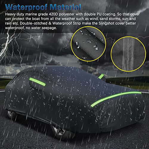 BIGACOVER for Porsche Cayenne Car Cover Waterproof, All Weather Outdoor Full Car Covers Windproof Heavy Duty Protection Custom Fit for 2009-2022 Porsche Cayenne