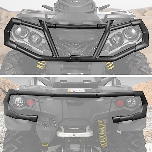 Front & Rear Bumper for Can Am Outlander 570 1000 XMR Accessories, A & UTV PRO Front Brushguard Protect for 2012-2022 Can-Am G2 450 500 650 800 850 MAX, Replace OEM # 715004837, 715004920, 2 Set