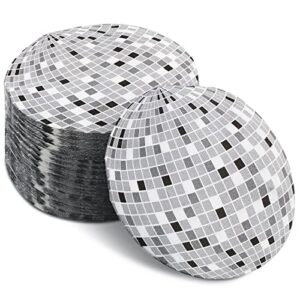 colarr 100 pcs disco ball napkins disposable disco party cocktail napkins 70's party beverage napkin for 70s 80s 90s birthday wedding party decoration supplies, 2 ply, 5 x 5 inches