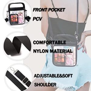 LXCCXM Clear Bag Stadium Approved - Clear Crossbody Bag for Women and Men Purse Bag for Concerts Sports Events