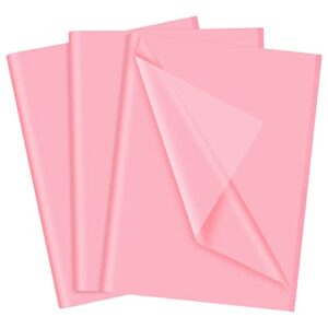 neburora pink tissue paper for gift bags 60 sheets pink wrapping tissue paper bulk 14 x 20 inch hot pink packaging paper for gift wrap filler art crafts diy birthday wedding baby shower (pink)