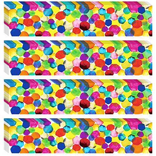 60 Pcs Classroom Bulletin Board Borders, Colorful Dot Classroom Borders for Bulletin Board, Chalkboard Scalloped Borders Back to School Classroom Decor for Teacher Student Use, 2.8 x 11 Inches