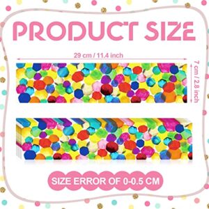 60 Pcs Classroom Bulletin Board Borders, Colorful Dot Classroom Borders for Bulletin Board, Chalkboard Scalloped Borders Back to School Classroom Decor for Teacher Student Use, 2.8 x 11 Inches