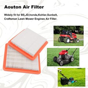 Aouton 17211-ZL8-003 17211-ZL8-023 Air Filter for Honda Gc135 Gcv135 Gc160 Gcv160 Gc190 Gcv135 Gcv190 Kohler XT149 XT173 XT650 XT675 Troy-Bilt Push Lawn Mower Air Cleaner (2PCS)