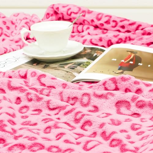 Warm Blanket Pink Soft Fleece Blankets Throw Blankets for Bed