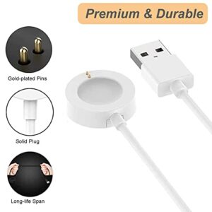 Charger for Fossil Gen 4, Gen 5, Gen 5E, Gen 6 & Charging Cable for Michael Kors Gen 4 5 5E 6 Smart Watch (3.3ft/1m, White)