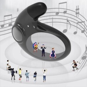 JIFOVER Invisible Sleep Wireless Earphone Ipx5 Waterproof,Double Noise Cancelling,True Wireless Invisible Earbuds Sense-Free to Wear Bluetooth 5.3,2023 New Sleep Earbuds Invisible (Black)