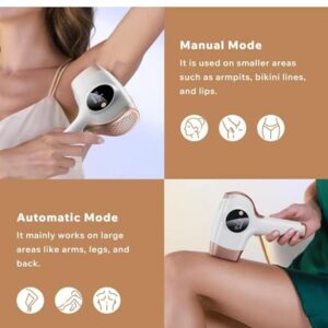 Laser Hair Removal Device for Women and Men, 3-in-1 Upgraded 999,900+ Flashes Painless at-Home IPL Hair Removal Device, Permanent Laser Hair Removal with 2 Mode 9 Energy Levels