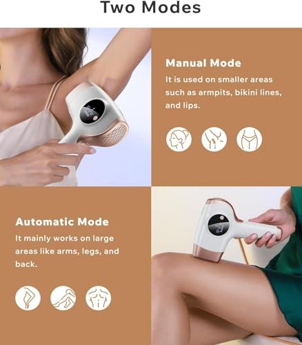 Laser Hair Removal Device for Women and Men, 3-in-1 Upgraded 999,900+ Flashes Painless at-Home IPL Hair Removal Device, Permanent Laser Hair Removal with 2 Mode 9 Energy Levels