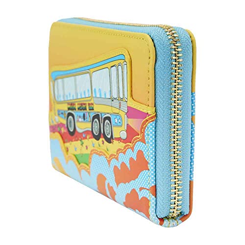 Loungefly The Beatles Magical Mystery Tour Bus Zip Around Wallet