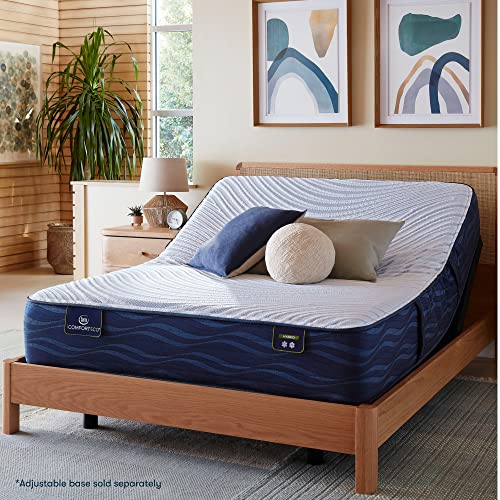 Serta - iComfortECO S20GL Plush 13.25" Queen Hybrid Smooth Top Mattress, Cooling, Pressure Relief, Utilizing Recycled and Plant-based Material, 100 Night Trial, CertiPUR-US Certified