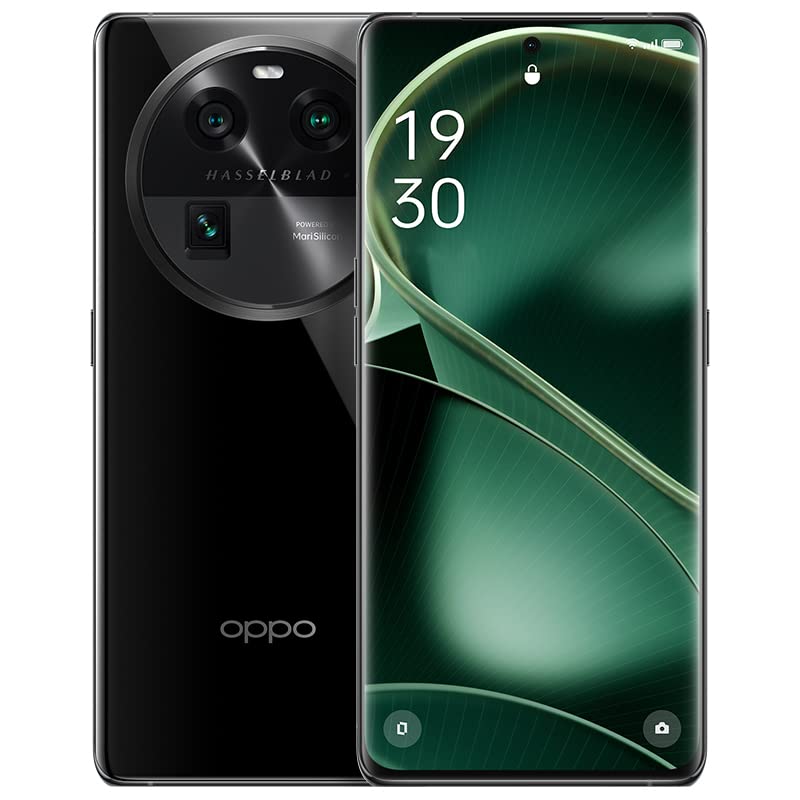 Original Oppo Find X6 16G+512GB 5G Mobile Phone Dimensity9200 6.74' AMOLED 120Hz Screen 80W SuperVOOC 50MP Periscope telephoto 4800mAh Global Warranty NFC by-（CTM Global Store） (Black (Glossy Glass))