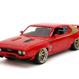 Big Time Muscle 1:24 1972 Plymouth GTX Die-Cast Car, Toys for Kids and Adults(Red)