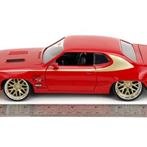 Big Time Muscle 1:24 1972 Plymouth GTX Die-Cast Car, Toys for Kids and Adults(Red)