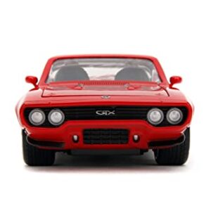 Big Time Muscle 1:24 1972 Plymouth GTX Die-Cast Car, Toys for Kids and Adults(Red)