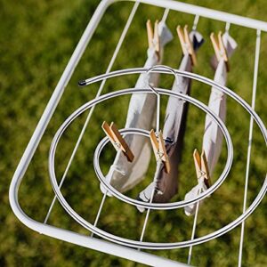 Garneck Outdoor Rug 2Pcs Spiral Shaped Drying Rack Stainless Steel Quilt Storage Hanger Drying Rack Laundry Hanger Bed Sheet Rack Blanket Hanger for Coverlet Scarf Bath Towel Clothes Rack