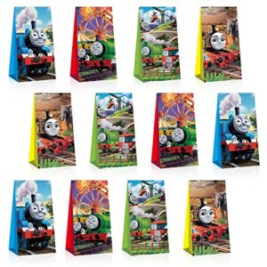 xiaoma 12 pcs thomas party party gift boxes,thomas themed gift boxes, candy boxes, party favors perfect for kids games decorations favors.