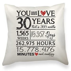 wlesinzt 30th birthday decorations for women men throw pillow covers 18x18 30th birthday gifts for her him dirty best gifts for 30 year old woman 30 year old gift ideas