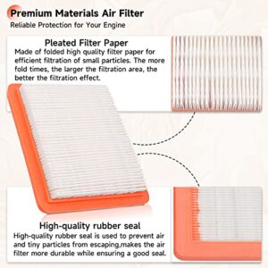 JCKLW 17211-Z8B-901 Air Filter Compatible with Honda GC135 GCV160 GC190 GCV135 GCV160LA1 GCV190LA Engines HRR216K6-K11 HRS216K5-K7 HRX217K1-K6 HRN216 Lawn mower 5PC