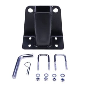 ztuoauma rear 2" receiver trailer tow hitch kit with mounting hardware pins clips compatible with kawasaki mule 600 610 sx kaf400 utv atvs