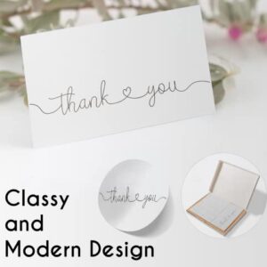 SPEBE Thank You Cards with Kraft Envelopes and Stickers, Bulk Pack of 20, Elegant 4x6-inch Design Modern & Minimalist , Large Thank You Notes for Wedding,Bridal Shower, Business, Baby Shower, Small Business,Funeral, Graduation