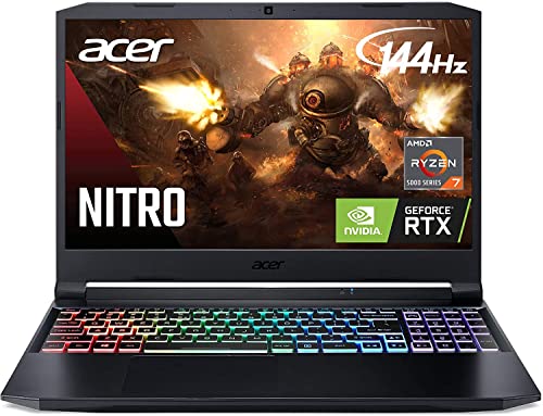 acer Nitro 5 Gaming Laptop I 15.6" Full HD IPS 144Hz ComfyView I AMD 8-core Ryzen 7 5800H (>i9-10885H) I 32GB DDR4 512GB SSD + 1TB HDD I GeForce RTX 3060 6GB I Backlit USB-C Win10 + 32GB MicroSD Card