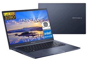 asus vivobook 14 fhd laptop newest, intel 12th gen 6 cores i3-1215u up to 4.4 ghz, 20gb ram 1tb ssd, fingerprint,wifi6, windows 11, blue +gm accessories