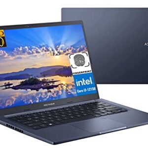 ASUS Vivobook 14 FHD Laptop Newest, Intel 12th Gen 6 Cores i3-1215U Up to 4.4 GHz, 20GB RAM 1TB SSD, Fingerprint,WiFi6, Windows 11, Blue +GM Accessories