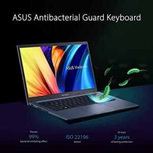 ASUS Vivobook 14 FHD Laptop Newest, Intel 12th Gen 6 Cores i3-1215U Up to 4.4 GHz, 20GB RAM 1TB SSD, Fingerprint,WiFi6, Windows 11, Blue +GM Accessories