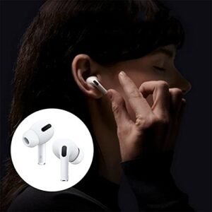 Replacement Ear Tips Ear Hooks for AirPods Pro Silicon Ear Buds Tips with Portable Storage Box Fit in The Charging Case (4 Pairs)