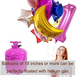 KEYYOOMY 40 in Big Number 30 Mylar Balloons with Crown (Number 30, 40 in, Pink Color)