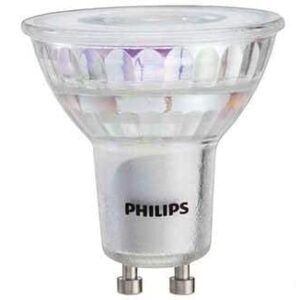 PHILIPS LED Flicker-Free GU10 Bulb, 250 Lumen, Bright White Light (3000K), 3W=35W, Title 20 Certified, 3-Pack