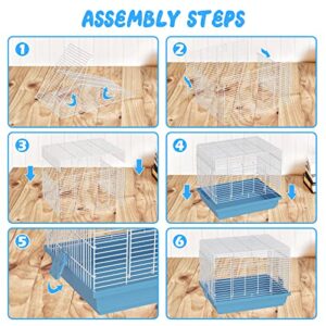 Pronetcus Small Hamster Cage, Small Animal Travel Cage - Ideal for Temporary Carrier or Transport of Hamster,Mice, Rats, hampsters, Gerbils, Parrot,Bird,and Baby Squirrels.