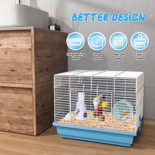 Pronetcus Small Hamster Cage, Small Animal Travel Cage - Ideal for Temporary Carrier or Transport of Hamster,Mice, Rats, hampsters, Gerbils, Parrot,Bird,and Baby Squirrels.