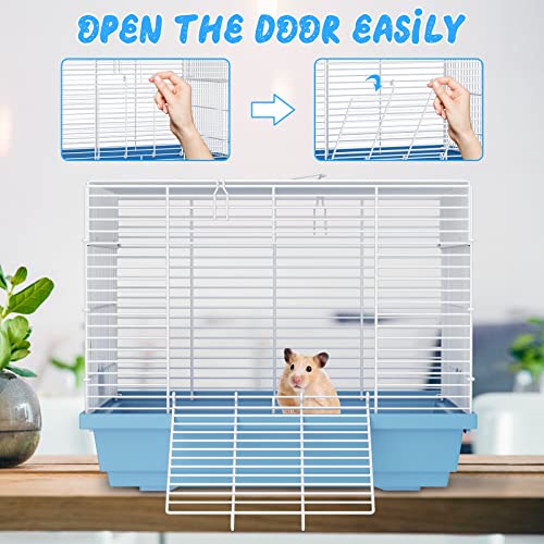 Pronetcus Small Hamster Cage, Small Animal Travel Cage - Ideal for Temporary Carrier or Transport of Hamster,Mice, Rats, hampsters, Gerbils, Parrot,Bird,and Baby Squirrels.