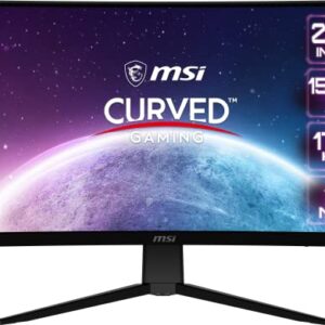 MSI G242C, 24" Curved Gaming Monitor, 1920 x 1080 (FHD), VA, 1 ms, 170 Hz, FreeSync Premium, HDMI, DP Port, Tilt,Black