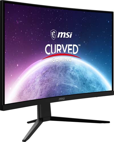 MSI G242C, 24" Curved Gaming Monitor, 1920 x 1080 (FHD), VA, 1 ms, 170 Hz, FreeSync Premium, HDMI, DP Port, Tilt,Black